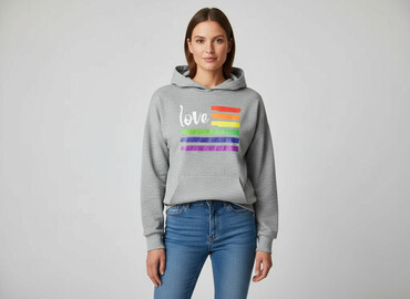 bluzy z kapturem ze zwierzętami: SZACHOWNICA, Bluza z kapturem damska, rozmiar L