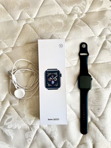 apple watch 7 цена в бишкеке: HOCO Watch Y1, в комплекте коробка, зарядник + защитное стекло