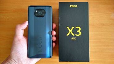 poco m3 про: Poco X3 NFC, Колдонулган, 128 ГБ, түсү - Көк, 2 SIM