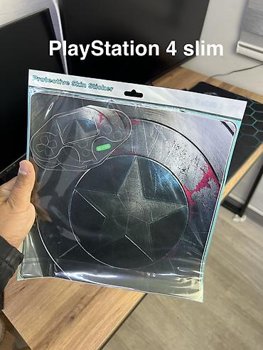 Видеоигры и приставки: Наклейки-скины для PlayStation 4 Модели: для PS4 Slim и PS4 Pro — 10