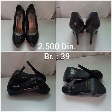 asos obuca: Elegantne crne lakovane salonke Massin - Model sa platformom i — 3