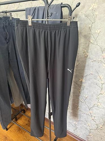 pull and: Спортивные брюки Puma, мужские, черные. - Прямой крой, легкая — 2