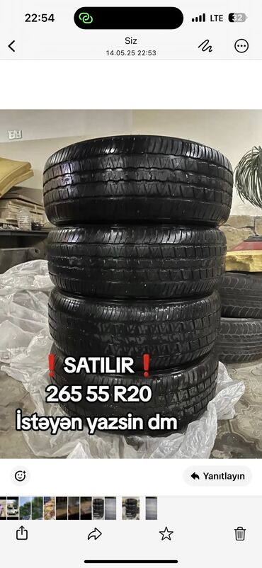 Təkərlər: İşlənmiş Şin Dunlop 265 / 55 / R 20