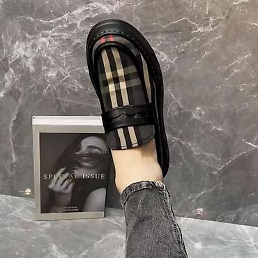 фирменный обувь: Лоферы, 43, Burberry, Новый, цвет - Черный, Самовывоз, Платная доставка — 4