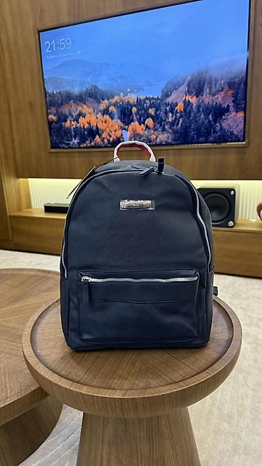 Сумкалар: Городской рюкзак, темно‑синий Tommy Hilfiger - Материал: плотная — 1