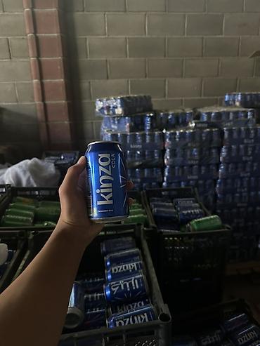 лабубу кока кола: Газированный напиток Kinza Cola в алюминиевых банках. - Формат: банки — 2