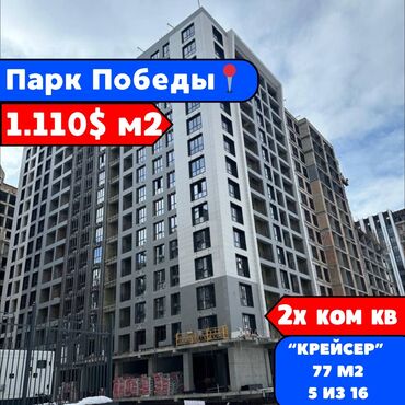 Продажа домов: 2 комнаты, 77 м², Элитка, 5 этаж, ПСО (под самоотделку)