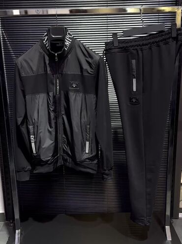 qara cins pencekler: İdman dəsti, Emporio Armani, L (EU 40), rəng - Qara