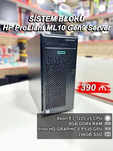 Комплектующие для ПК и ноутбуков: Sistem Bloku ” HP ProLiant ML10 Gen9 Server” ⭐Tək Sistem Bloku – 390