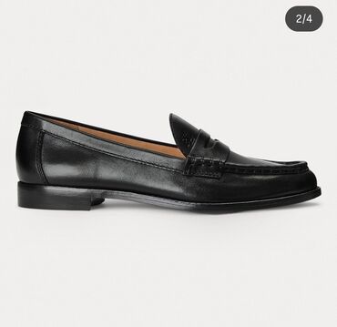 Мокасины и лоферы: Лоферы, 37.5, Ralph Lauren, Новый, цвет - Черный, Платная доставка — 2
