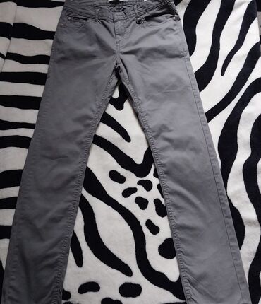 Kid's jeans trousers: Rəng - Boz, Cins şalvar, Oğlan üçün, 12 - 14 yaş — 3