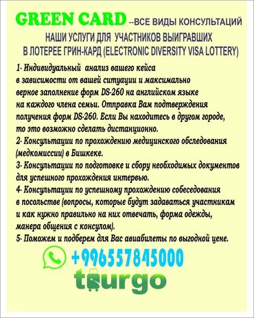 шенгенская виза для граждан кыргызстана: Ds-160, ds-260 green card гринкарта -все консультации #greencard