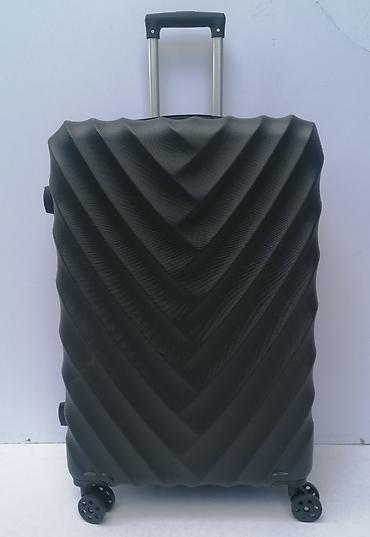 Putni koferi i torbe: H I T-SNIZENJE veliki kofer ABS mod.8006 crni N O V O EXTRA SNIZENJEE — 8