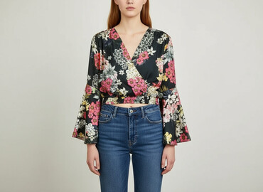 bluzki boho plus size: Жіноча блуза, розмір M