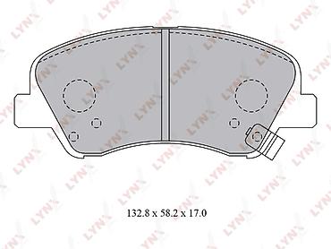 on panel: LYNXauto Ön Əyləc Bəndi (Naklatka) BD-3619 GEELY, HYUNDAI, KIA OEM — 2