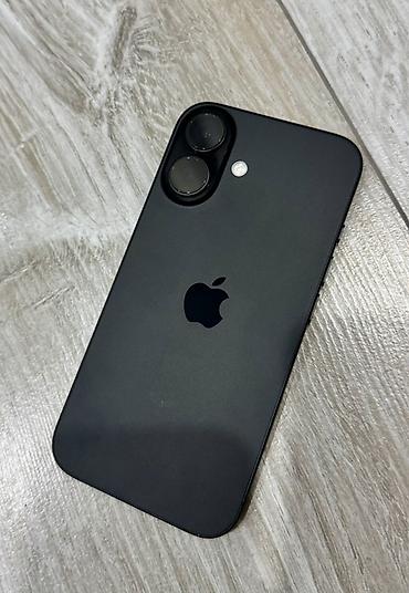 Apple iPhone: IPhone 16, Б/у, 128 ГБ, Черный, Защитное стекло, Чехол, Кабель, 93 % — 2
