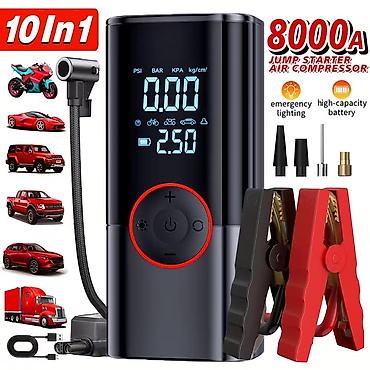 vaz stater: JKUOO Avtomobil Akkumulyatoru Starteri, 180 PSI Hava Pompası ilə, 5.0 — 8