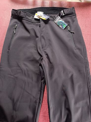 Pantalone: NOVE CRIVIT zimske softshell pantalone – crne - Topao flis postava s — 3