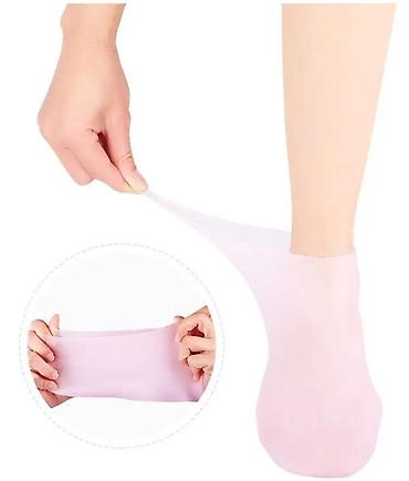 foot patch: Силиконовые универсальные носки для увлажнения и размягчения — 5