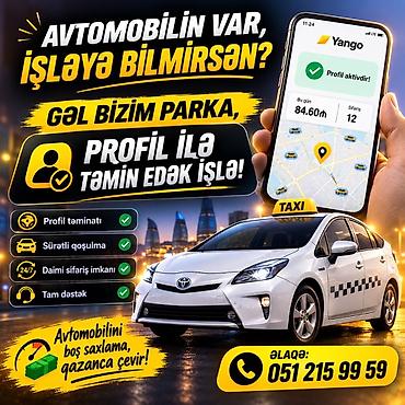 Əməkdaş axtarışı (vakansiyalar): Taksi sürücüsü tələb olunur, Şəxsi nəqliyyat vasitəsi ilə, Gündəlik ödəniş, Təcrübəsiz — 1