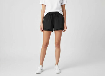 krótkie spodenki fitness damskie: H&M, Szorty damskie, rozmiar L