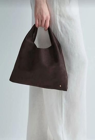 mango canta: Suud Collection qəhvəyi miniatür çanta – çoxfunksiyalı, zərif dizayn — 3