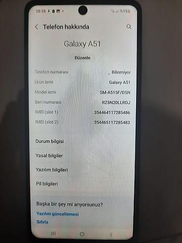 samsung a10 yeni: Samsung Galaxy A51, 128 GB, rəng - Qara, İki sim kartlı — 4