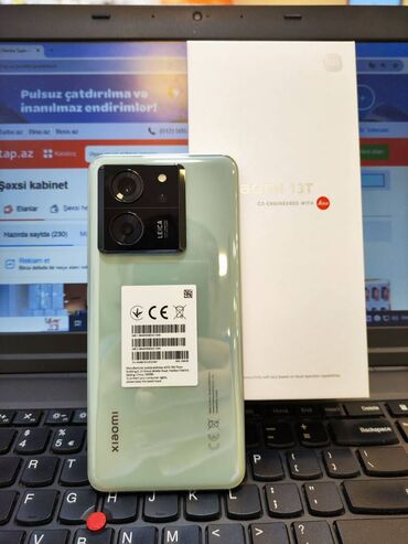 xiaomi mi a1 чехол: Xiaomi 13T Pro, 512 GB, rəng - Mavi, 
 Barmaq izi, Simsiz şarj, İki sim kartlı