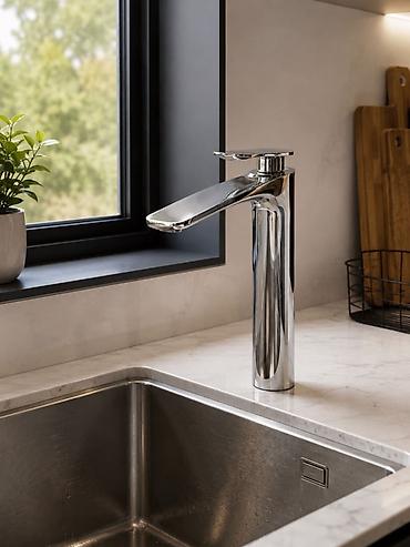 rakovinalar: 🚰 Mətbəx üçün Premium Metal Kran ✨ Müasir və zövqlü dizayn 🔩 Metal — 2