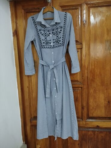 женская платья размер 44: Повседневное платье, Лето, Длинная модель, L (EU 40)