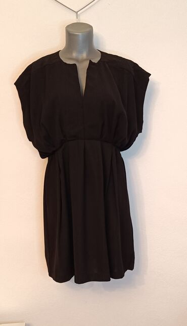 haljine za debele: Reserved S (EU 36), color - Black, Cocktail, Short sleeves