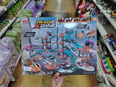 гоночная трасса: Игровой набор «Track X-Drive» — многоуровневая парковка и трасса для — 1
