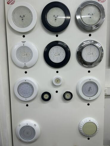 Qida məhsulları: Hovuz üçün LED işıqlandırma armaturları – müxtəlif dizayn və ölçülər