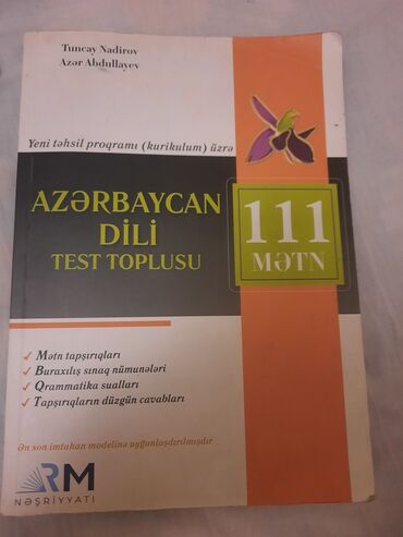 teddy ayi metni: Azərbaycan Dili RM 111 Mətn içi yazılmayıb + cavablarıda var 9manata