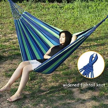 Qamaklar: Yelləncək Yellencek Yüksək keyfiyyətli hamak: Portativ hamak yumşaq — 8