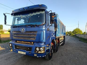 vaz 2106 mostu: Şacman (Shacman) 8x4 ağırtonnajlı samosval - Gövdə: mavi, yüksək — 1