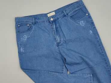 legginsy push up allegro: Denim, 3/4 Trousers for women, size 2XL (EU 44)