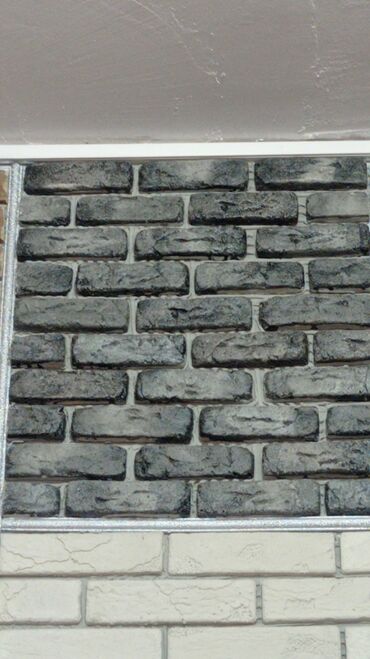 3d гипсовые панели для стен: Dekorativ divar paneli – kərpic fakturalı - Material: yumşaq 3D