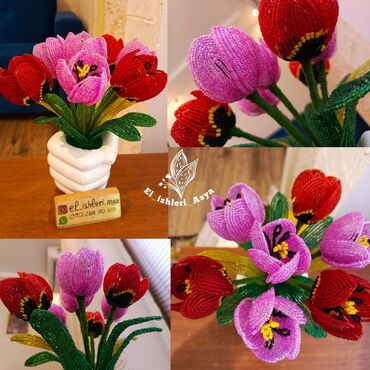 Süni güllər: GÜLLƏR MUNCUQDAN EL ISHI/SIFARISHLE HAZIRLANIR/DAIMI SOLMAYAN ÖZEL — 10