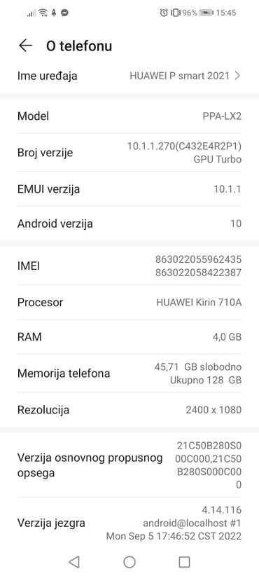 Huawei: Huawei P Smart, 128 GB, bоја - Maslinasto zelena, Dual SIM — 5
