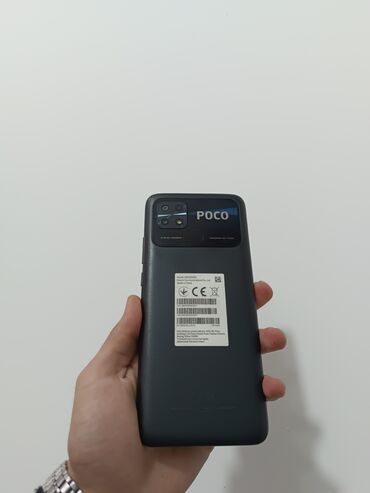 Poco C40, 64 GB, rəng - Qara, Düyməli