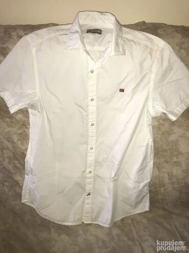 Košulje: Original NAPAPIJRI kosulja M PRAKTICNO NOVA 100% cotton Ramena 46cm — 1