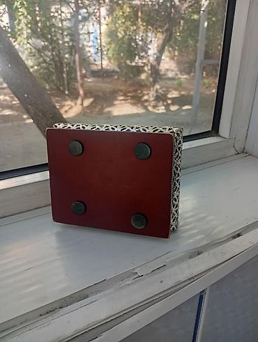 dekor soba: Taxta və metal işləməli dekorativ qutu - Material: Tünd qəhvəyi — 4