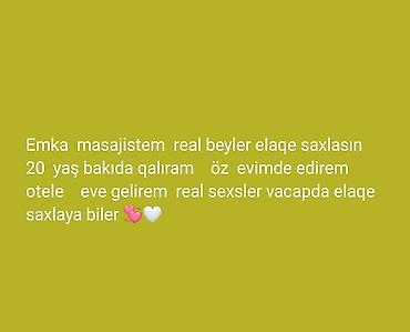 sumqayitda evde masaj: Kişilər üçün, Evə gəlməklə — 1