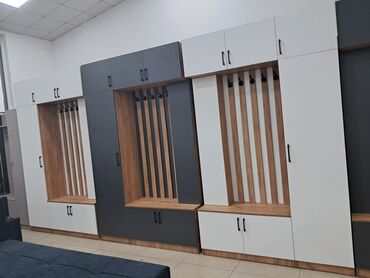 Гарнитуры для прихожей: Гарнитур для прихожей, Новый, Зеркало, Вешалка, Шкаф, ДСП, Платная доставка, Самовывоз, Бесплатная доставка, цвет - Белый — 4