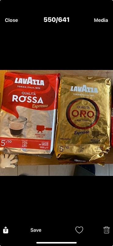 celini: Lavazza kafa u zrnu 1 kg – Qualità Rossa Espresso i Qualità Oro — 1