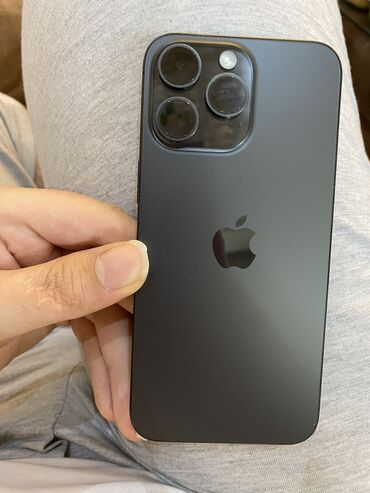 s4 ekrani: IPhone 15 Pro Max, 256 GB, Black Titanium, Sənədlərlə, Face ID