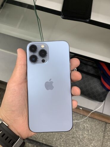 Apple iPhone: IPhone 13 Pro, Колдонулган, 256 ГБ, Sierra Blue, Куту, 100 %