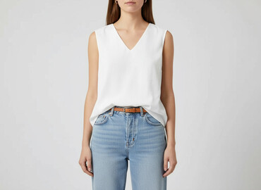 bluzka z kwiatem 3d hm: H&M, Bluzka damska, rozmiar M