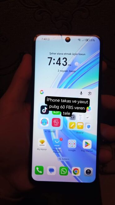 samavar boyuk: Honor X7b, Sənədlərlə